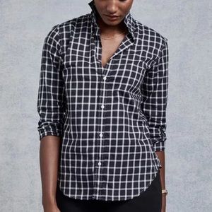 Frank & Eileen Black and White Checkered Button Down Shirt